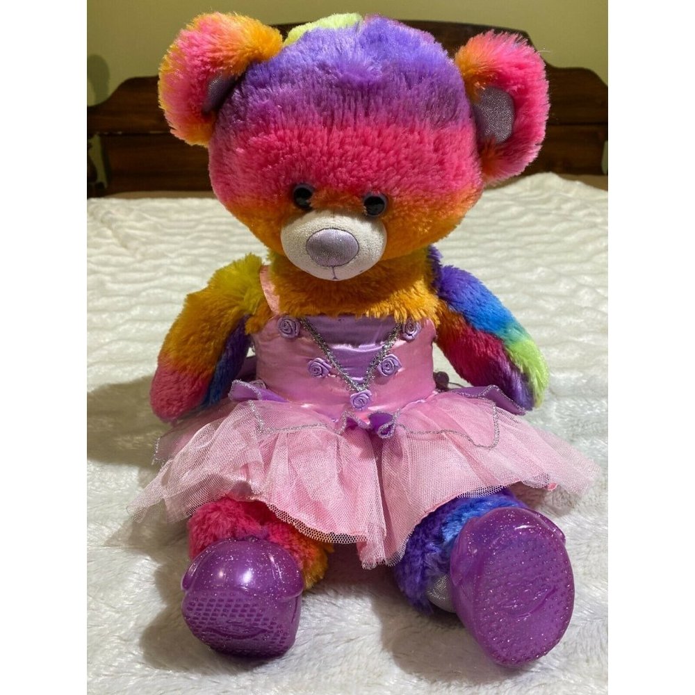Build A Bear Multi-colored Bear with Outfit